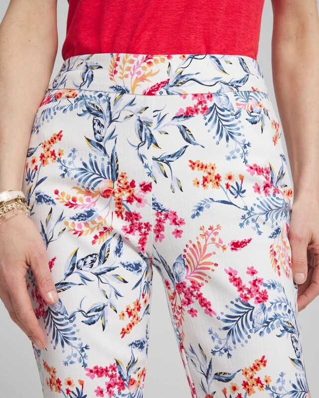 Brigitte Sea Life Slim Cropped Pants - image 4